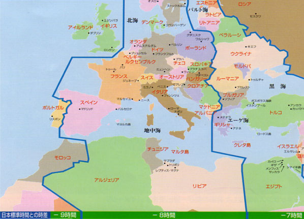 ヨーロッパ全土地図